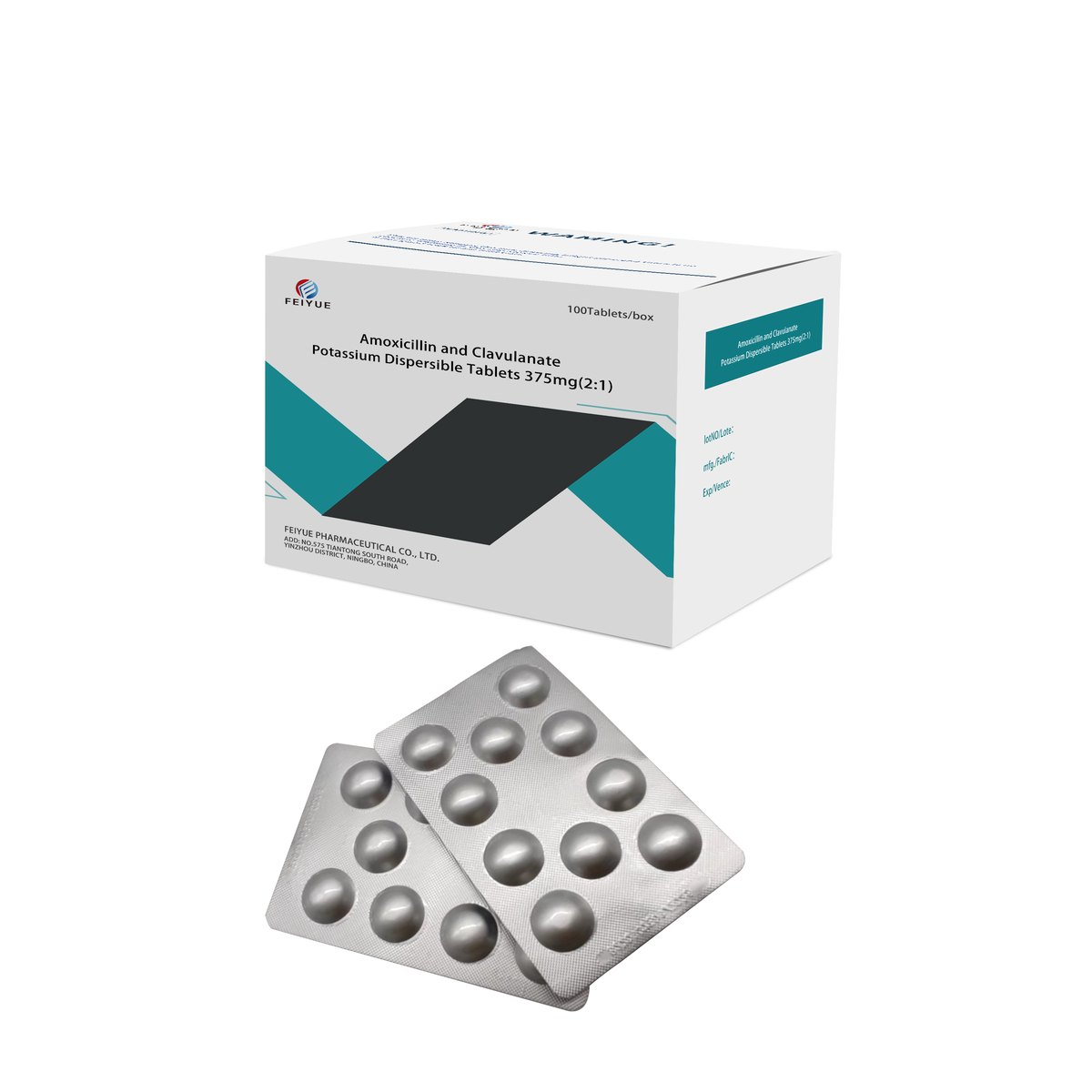 Amoxicillin and Clavulanate Potassium Dispersible Tablets 312.5mg / 375mg / 457mg / 562.5mg / 625mg / 1000mg - view 5