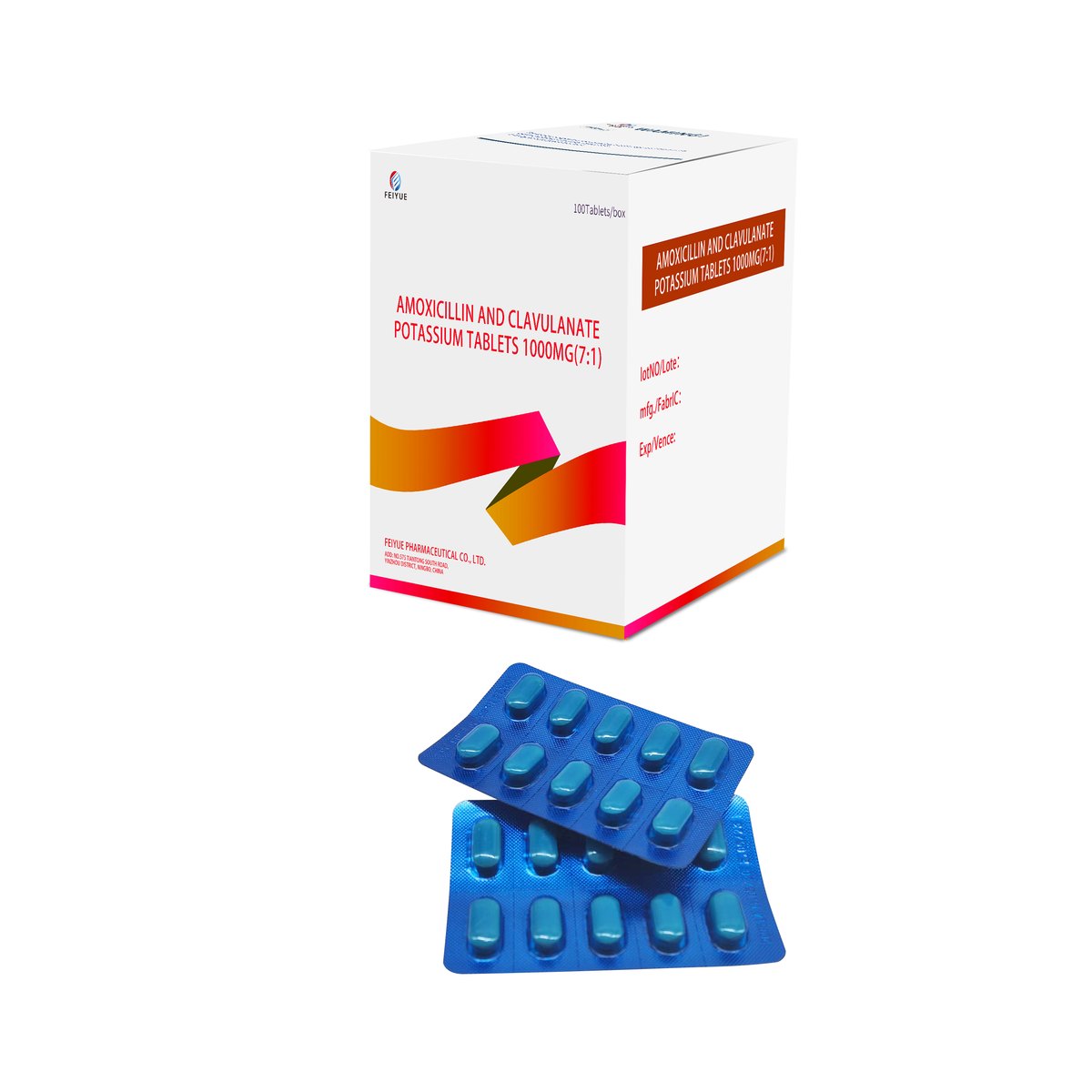 Amoxicillin and Clavulanate Potassium Tablets 312.5mg / 375mg / 457mg / 562.5mg / 625mg / 1000mg