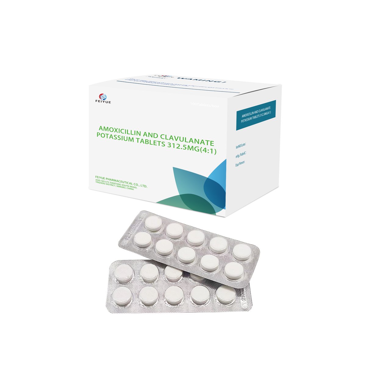 Amoxicillin and Clavulanate Potassium Tablets 312.5mg / 375mg / 457mg / 562.5mg / 625mg / 1000mg - view 2