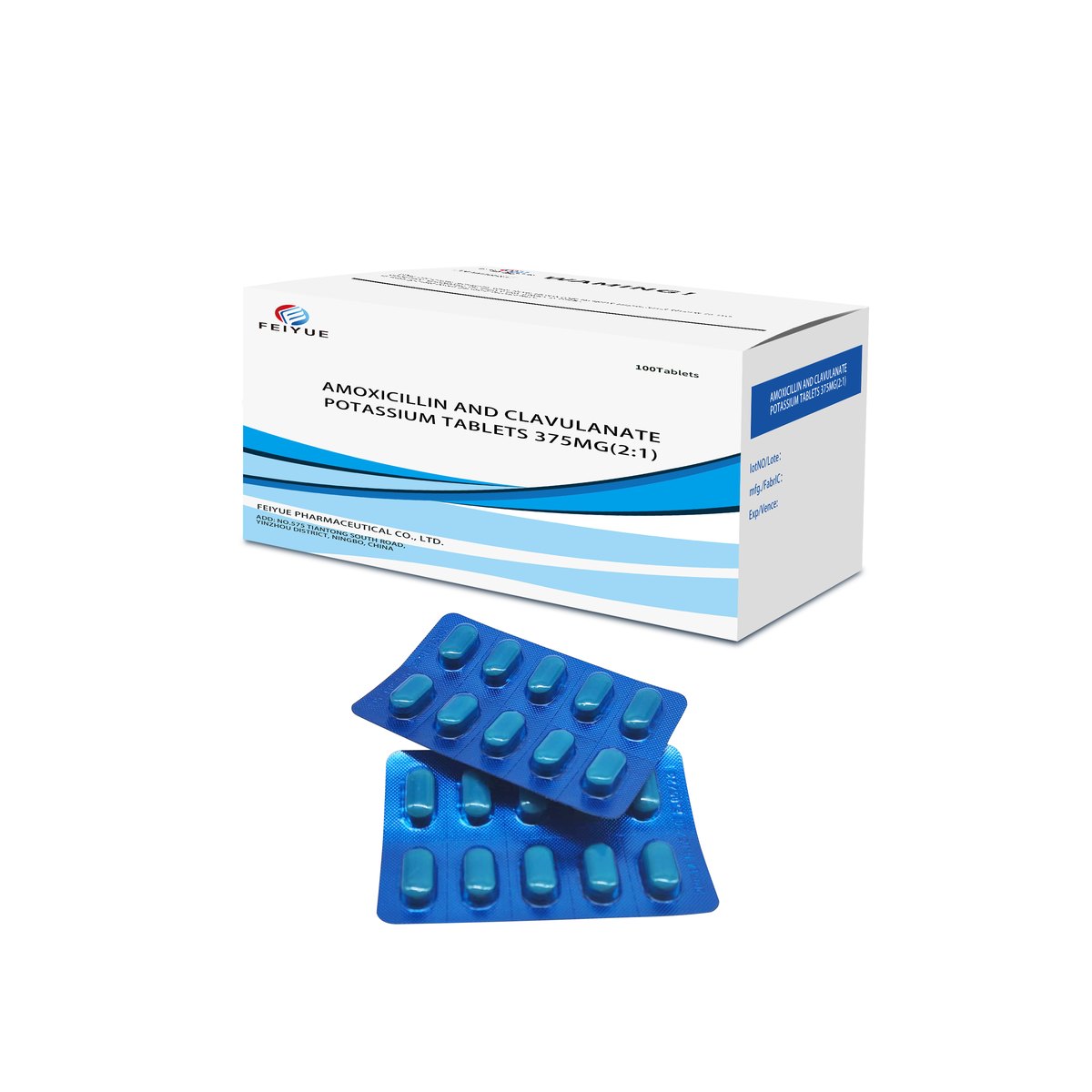 Amoxicillin and Clavulanate Potassium Tablets 312.5mg / 375mg / 457mg / 562.5mg / 625mg / 1000mg - view 3