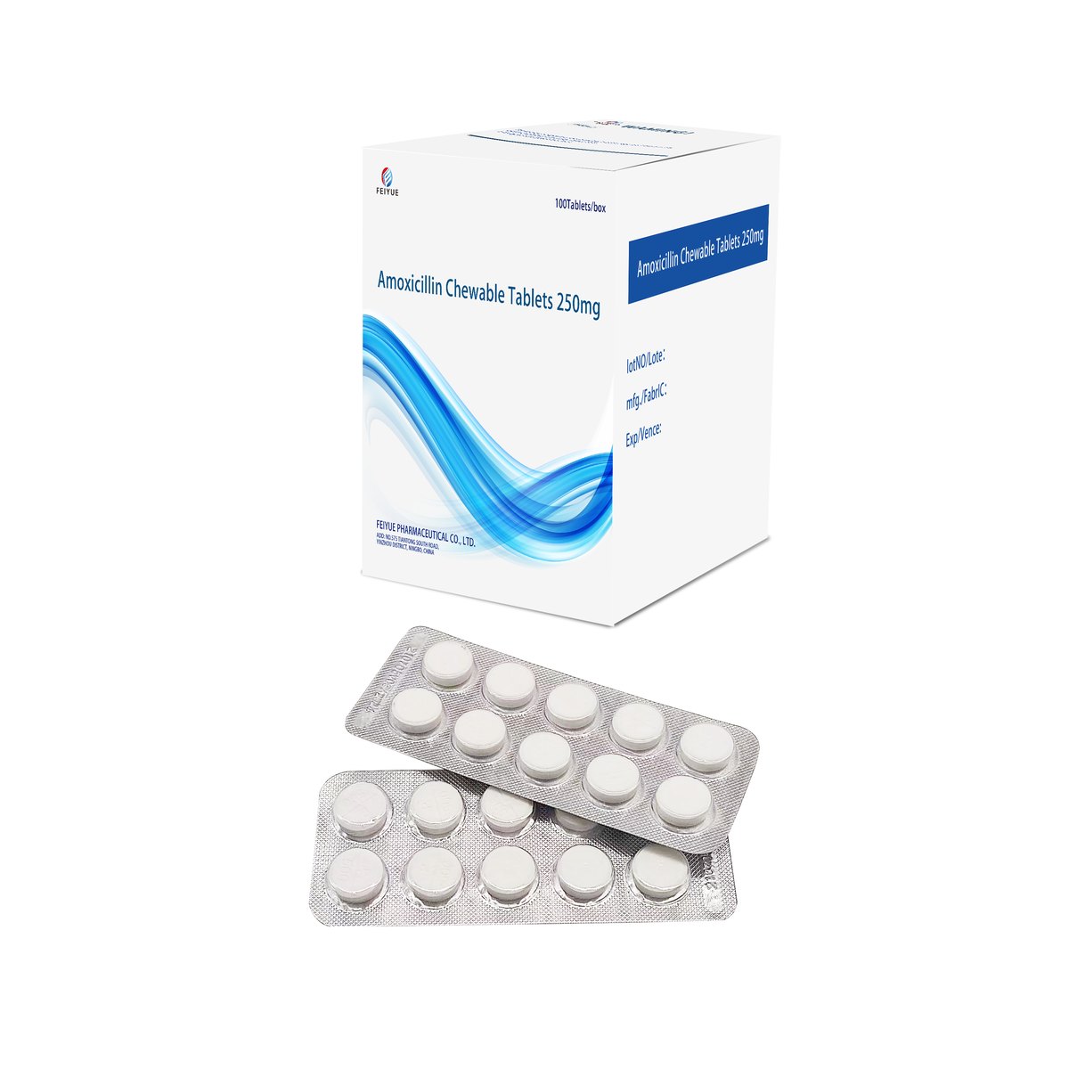 Amoxicillin Chewable Tablets 250mg - view 1