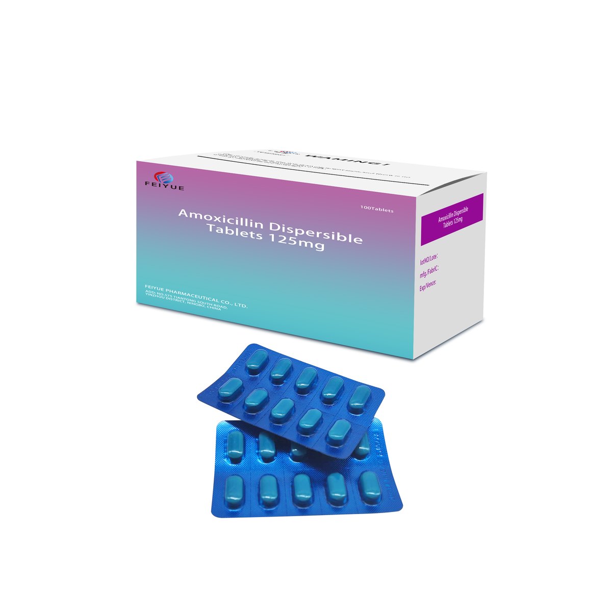 Amoxicillin Dispersible Tablets 125mg / 250mg - view 1
