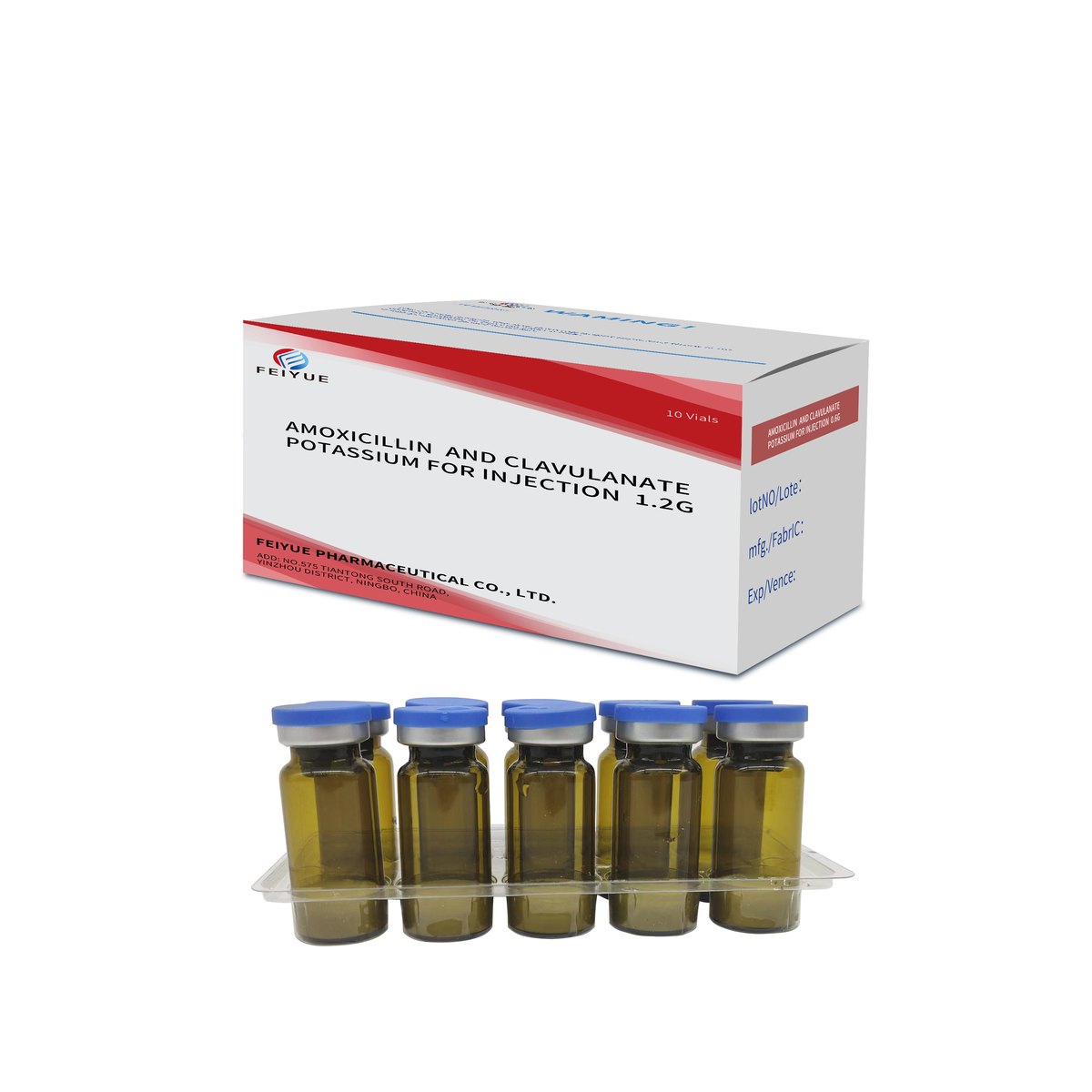 Amoxicillin Sodium and Clavulanate Potassium for Injection 0.6g / 1.2g - view 2