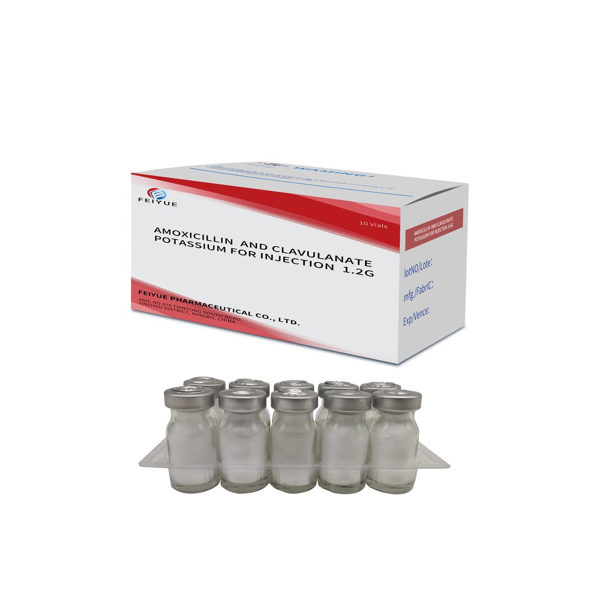 Amoxicillin Sodium and Clavulanate Potassium for Injection 0.6g / 1.2g - view 4