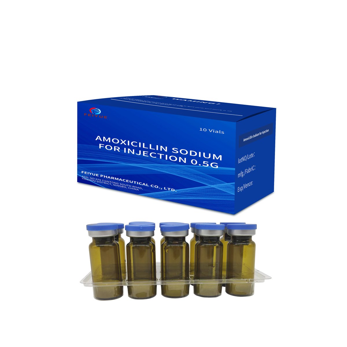 Amoxicillin Sodium for Injection 0.25g / 0.5g / 1g - view 1