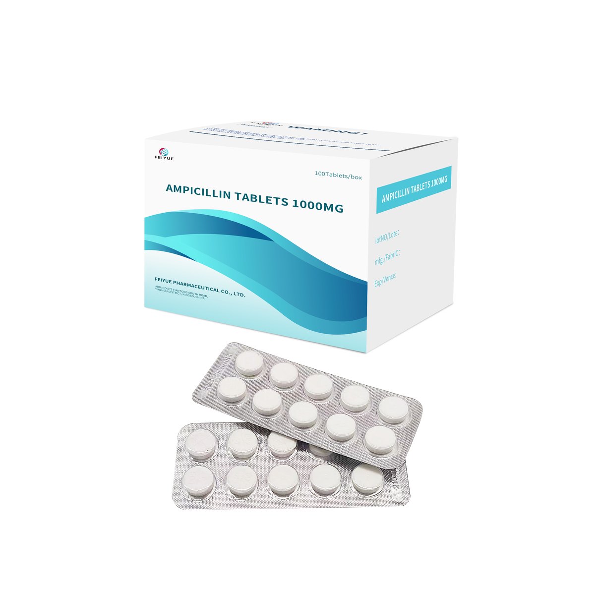Ampicillin Tablets 250mg / 500mg / 1000mg - view 1
