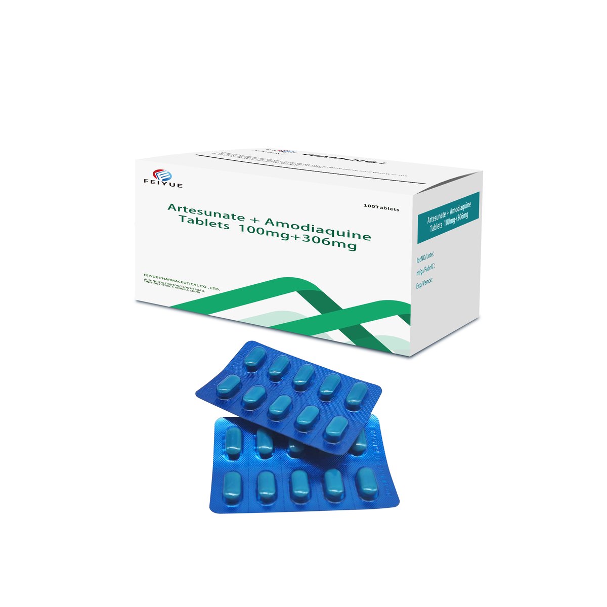 Artesunate + Amodiaquine Tablets 50mg+153mg / 100mg+306mg / 200mg+600mg
