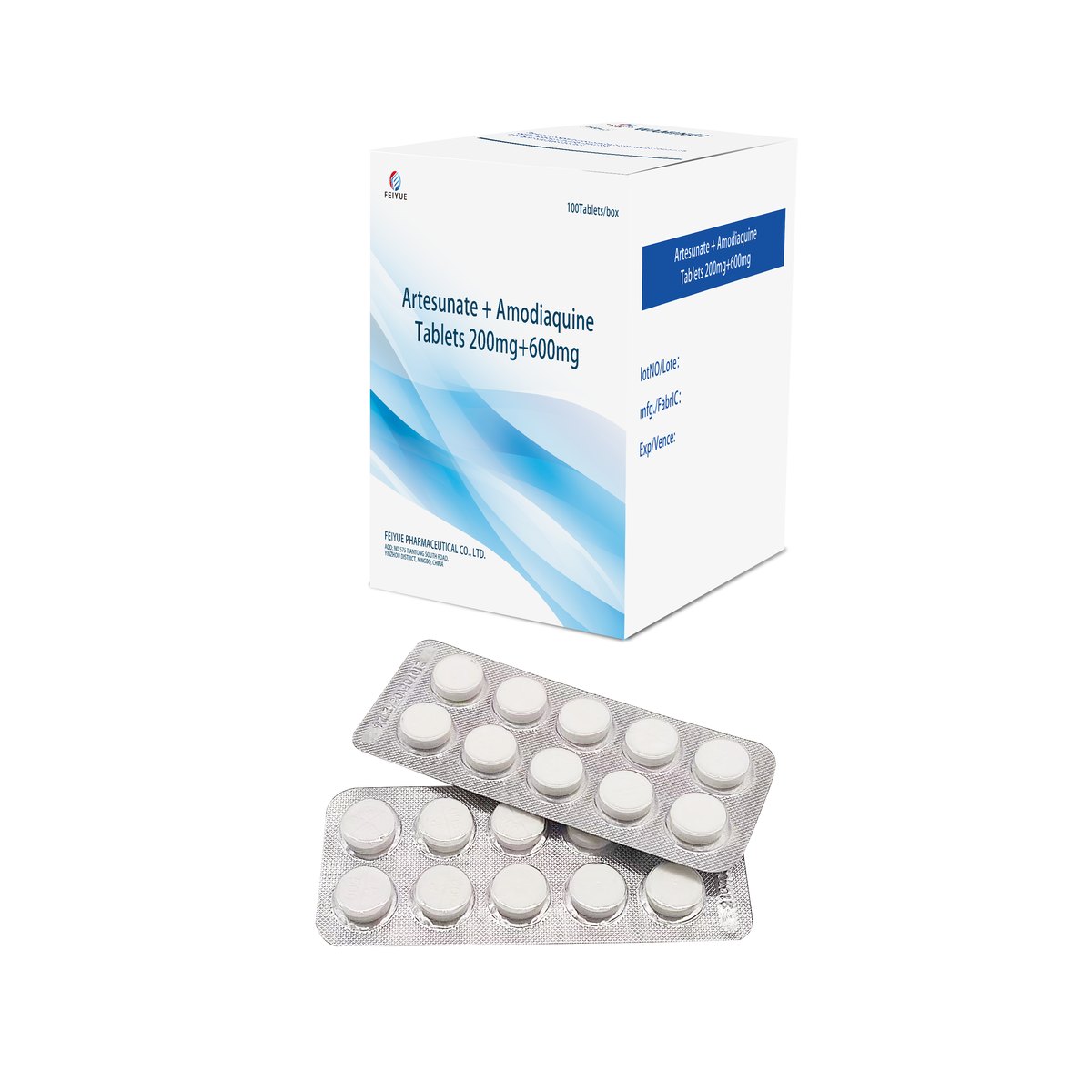 Artesunate + Amodiaquine Tablets 50mg+153mg / 100mg+306mg / 200mg+600mg - view 2