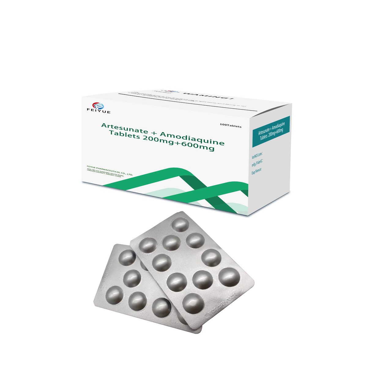 Artesunate + Amodiaquine Tablets 50mg+153mg / 100mg+306mg / 200mg+600mg - view 3