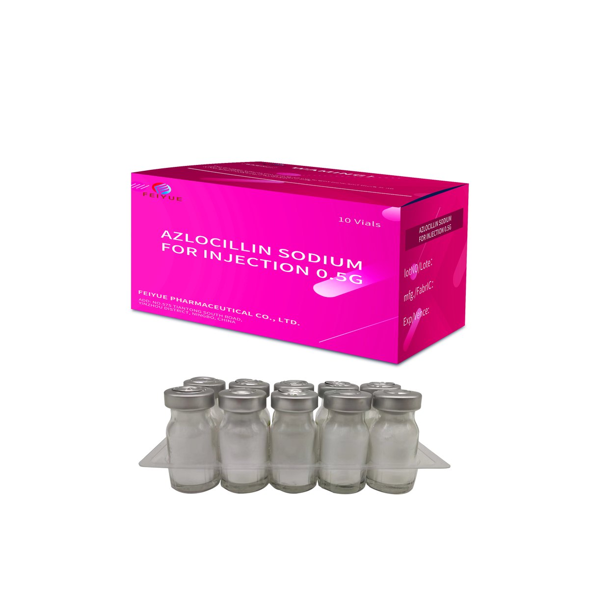 Azlocillin Sodium for Injection 0.5g / 1g / 2g - view 2