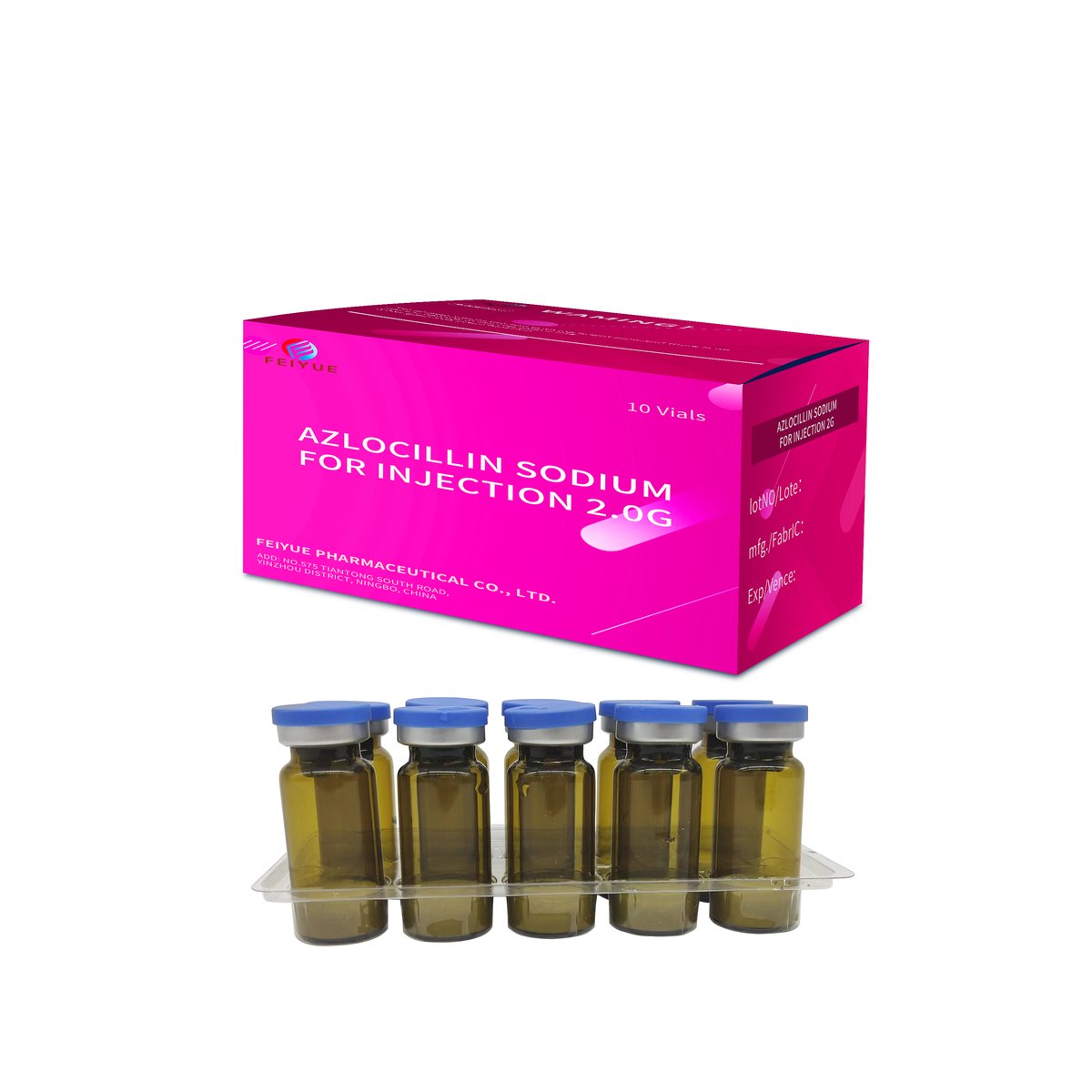Azlocillin Sodium for Injection 0.5g / 1g / 2g - view 4