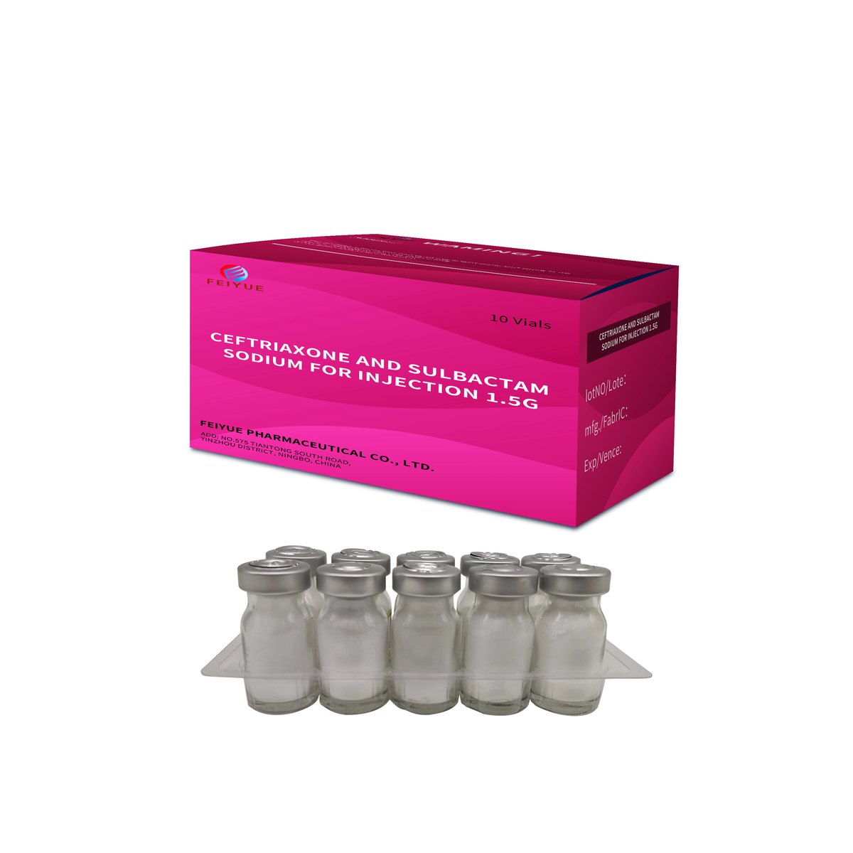 Ceftriaxone Sodium and Sulbactam Sodium for Injection 1.5g - view 2