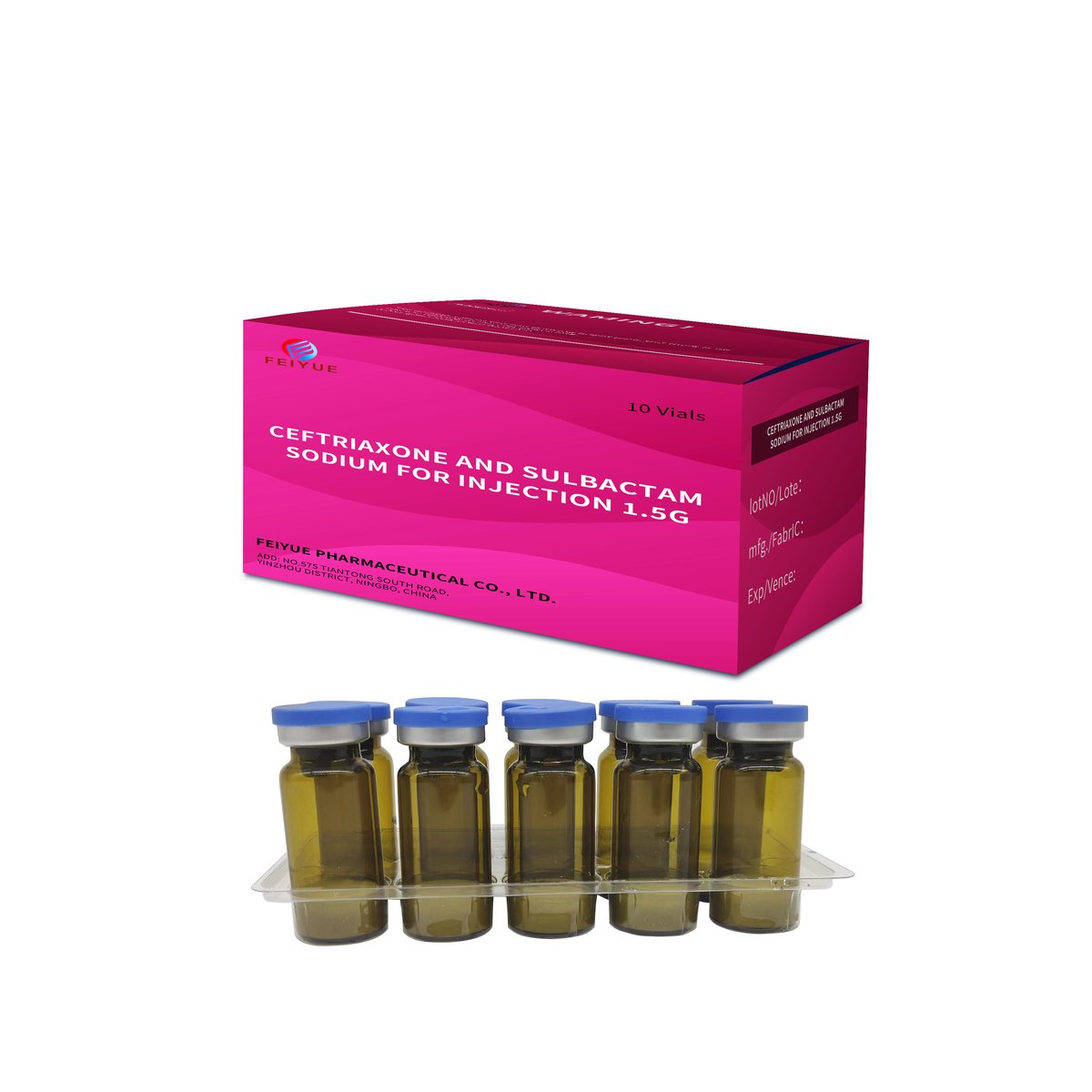 Ceftriaxone Sodium and Sulbactam Sodium for Injection 1.5g - view 3