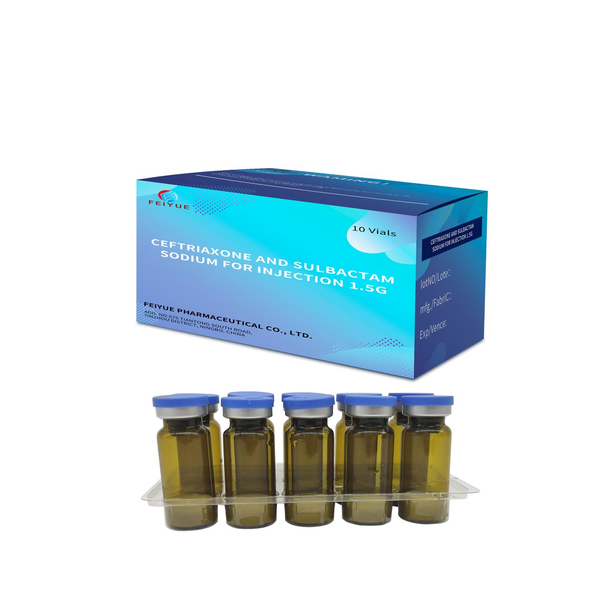 Ceftriaxone Sodium and Sulbactam Sodium for Injection 1.5g - view 4