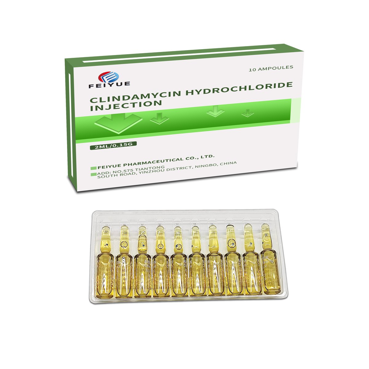 Clindamycin Hydrochloride Injection 2ml:0.15g / 2ml:0.3g / 2ml:0.6g - view 2