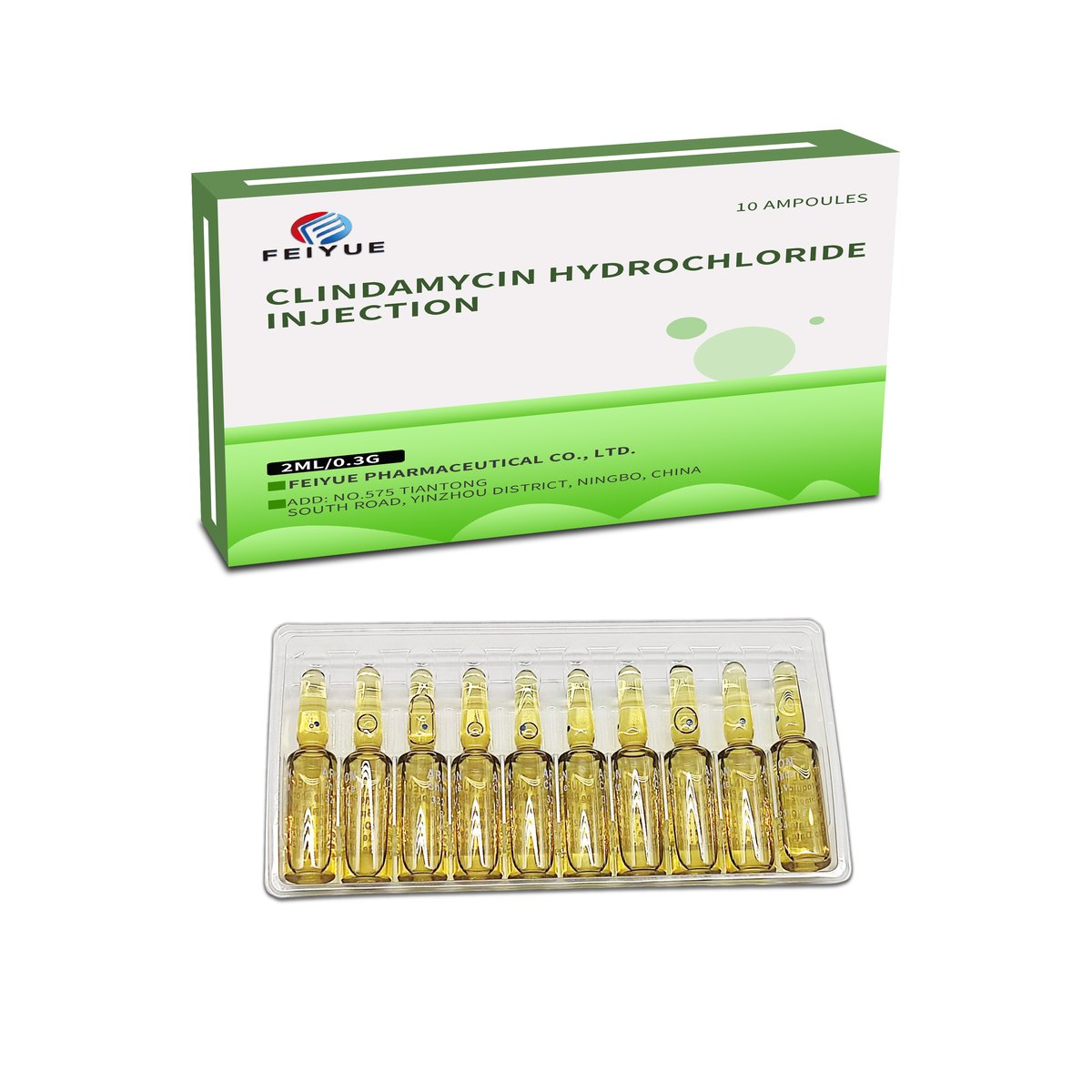 Clindamycin Hydrochloride Injection 2ml:0.15g / 2ml:0.3g / 2ml:0.6g - view 3