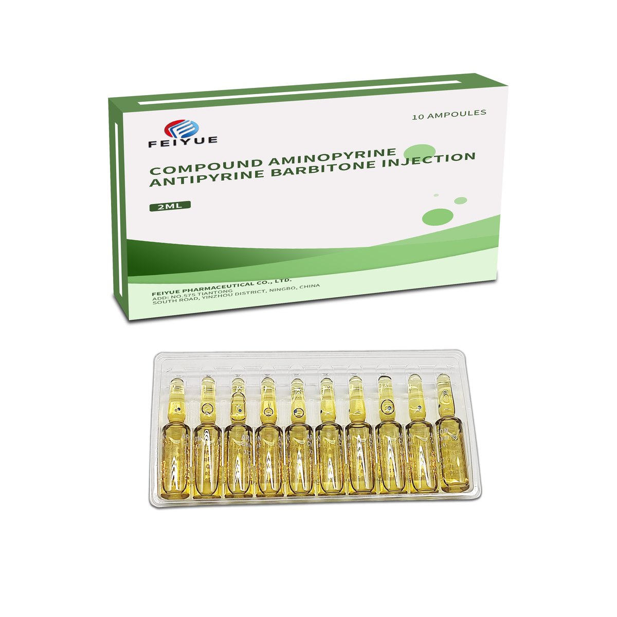 Compound Aminopyrine, Antipyrine and Barbitone Injection 2ml