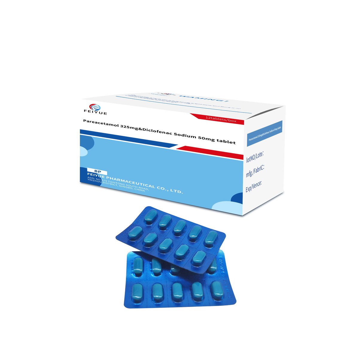 Diclofenac Potassium + Paracetamol Tablets 50mg+500mg - view 1