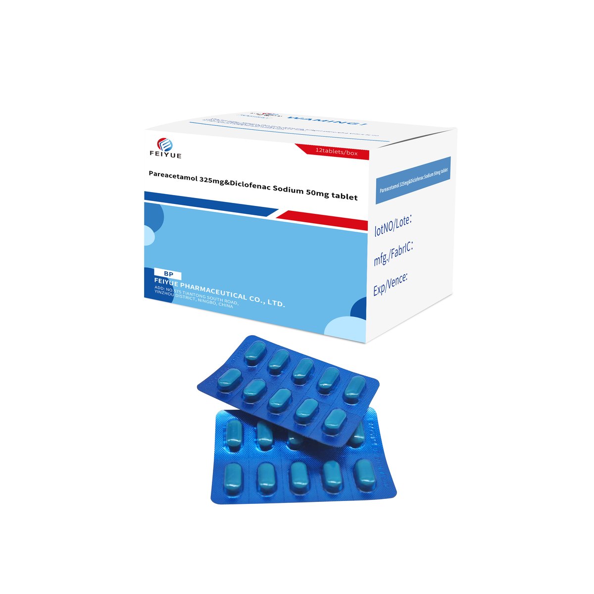 Diclofenac Potassium + Paracetamol Tablets 50mg+500mg - view 3