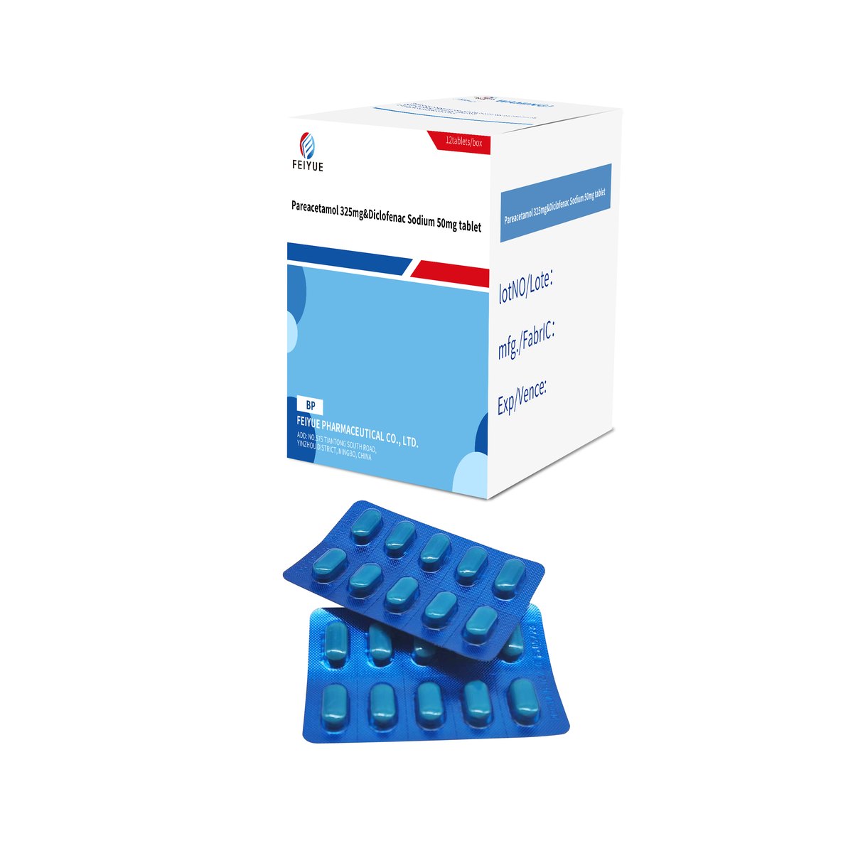 Diclofenac Potassium + Paracetamol Tablets 50mg+500mg - view 5