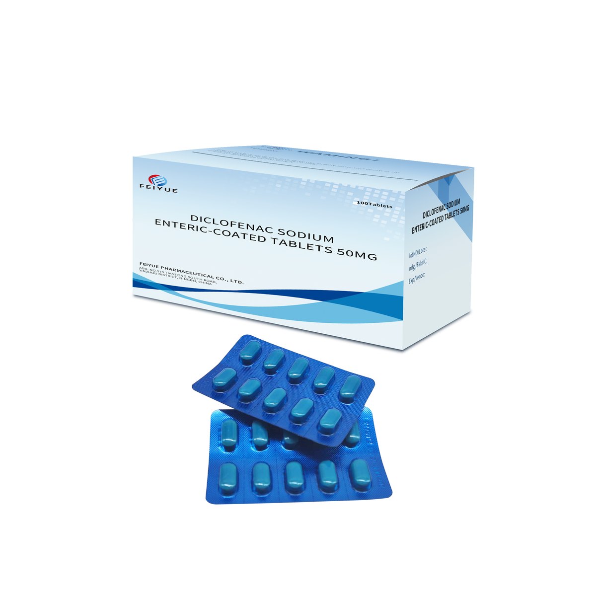 Diclofenac Sodium Enteric-coated Tablets 25mg / 50mg / 100mg - view 1