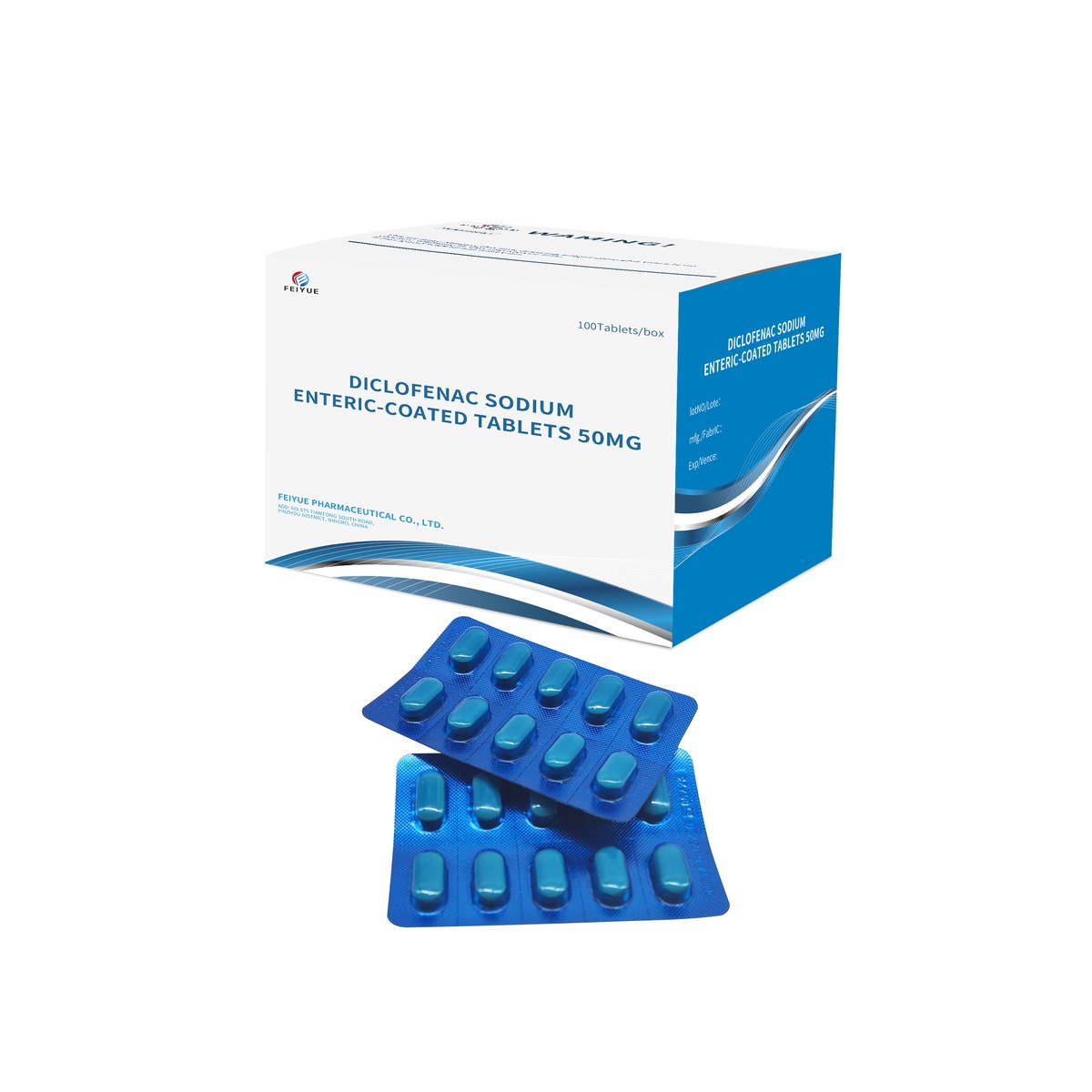Diclofenac Sodium Enteric-coated Tablets 25mg / 50mg / 100mg - view 4