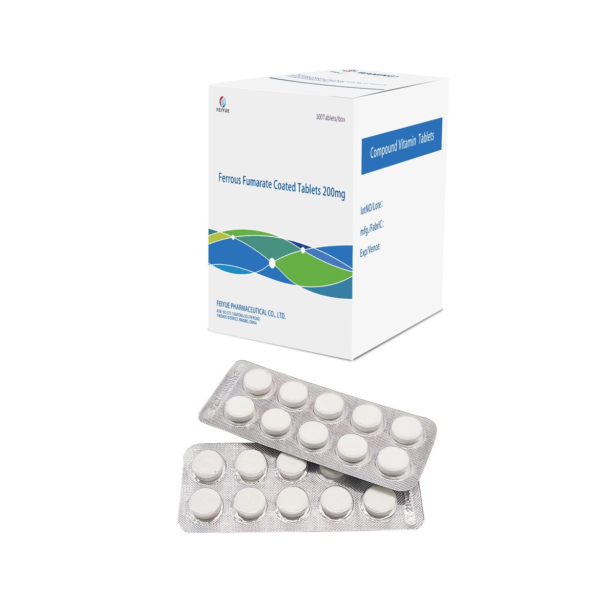Ferrous Fumarate Coated Tablets 200mg - view 1