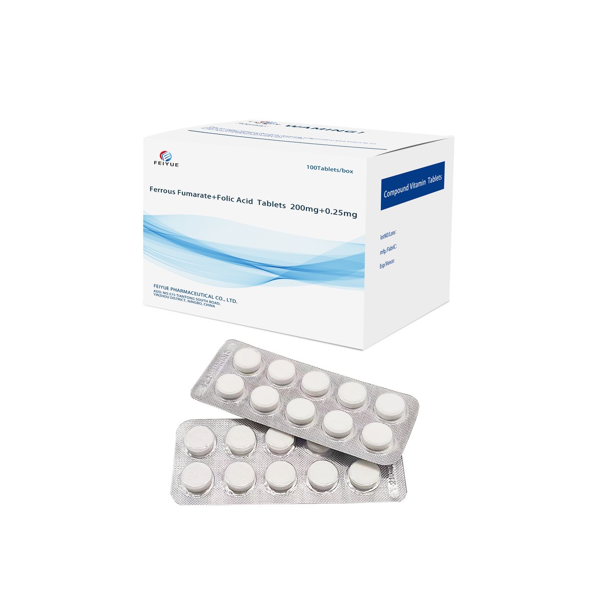 Ferrous Fumarate + Folic Acid Tablets 200mg+0.25mg - view 5