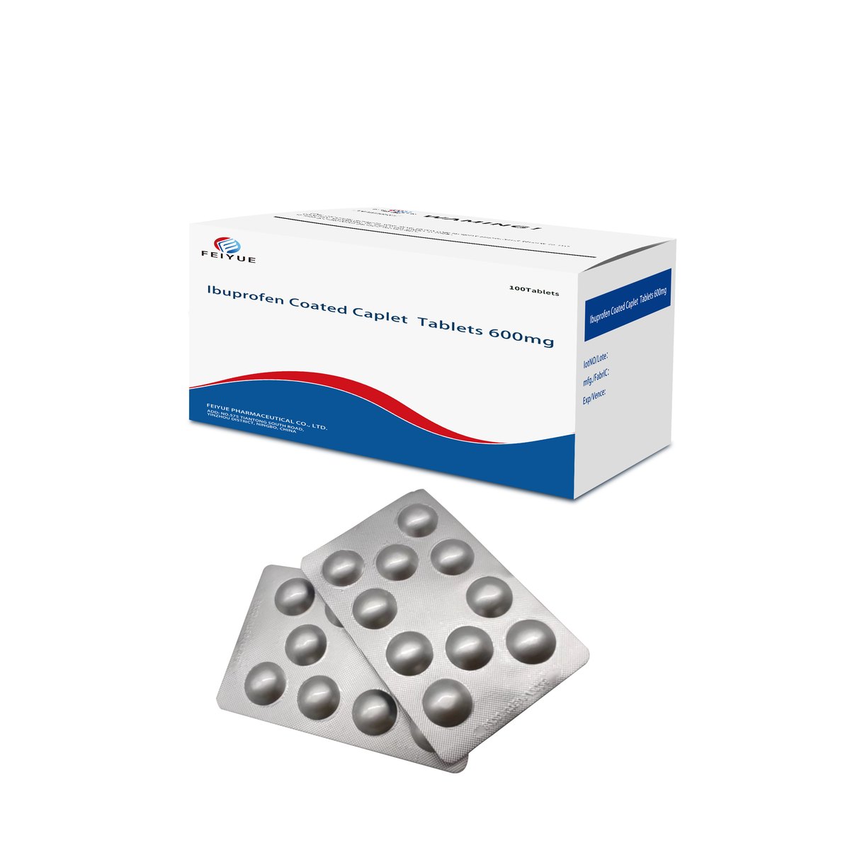 Ibuprofen Coated Caplet Tablets 600mg / 800mg - view 3