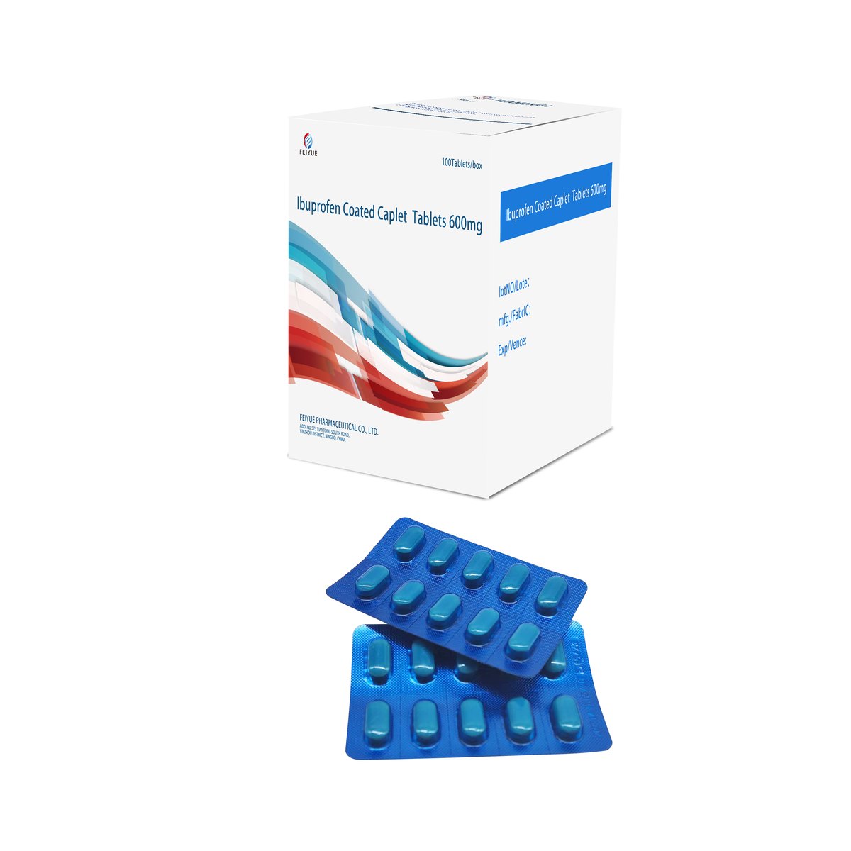 Ibuprofen Coated Caplet Tablets 600mg / 800mg - view 4