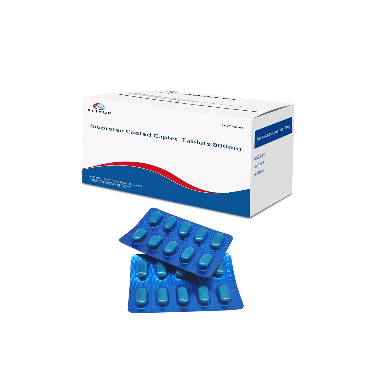 Ibuprofen Coated Caplet Tablets 600mg / 800mg - view 5