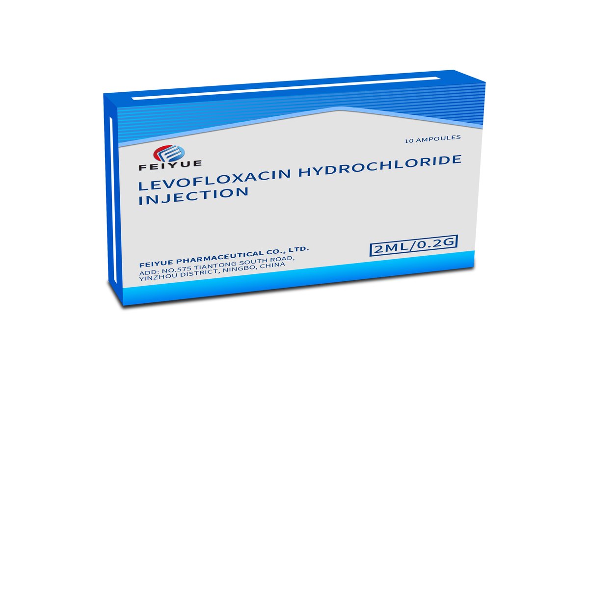 Levofloxacin Hydrochloride Injection 2ml:20mg / 2ml:0.2g / 5ml:0.5g / 10ml:100mg - view 1