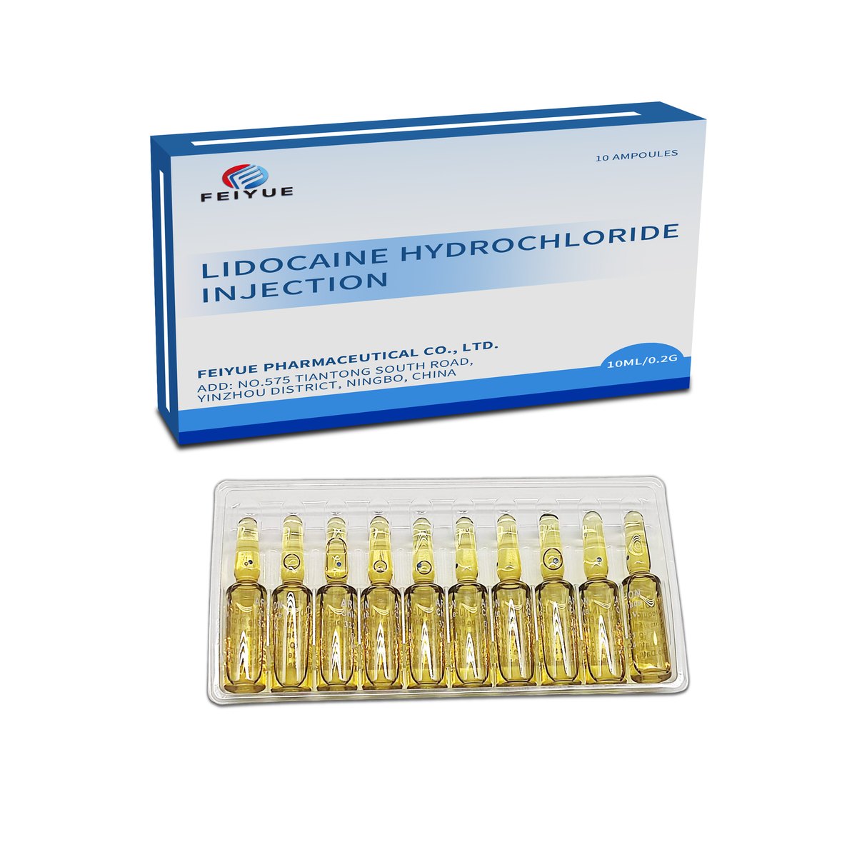 Lidocaine Hydrochloride Injection 2ml:40mg / 5ml:0.05g / 5ml:0.1g / 10ml:0.2g