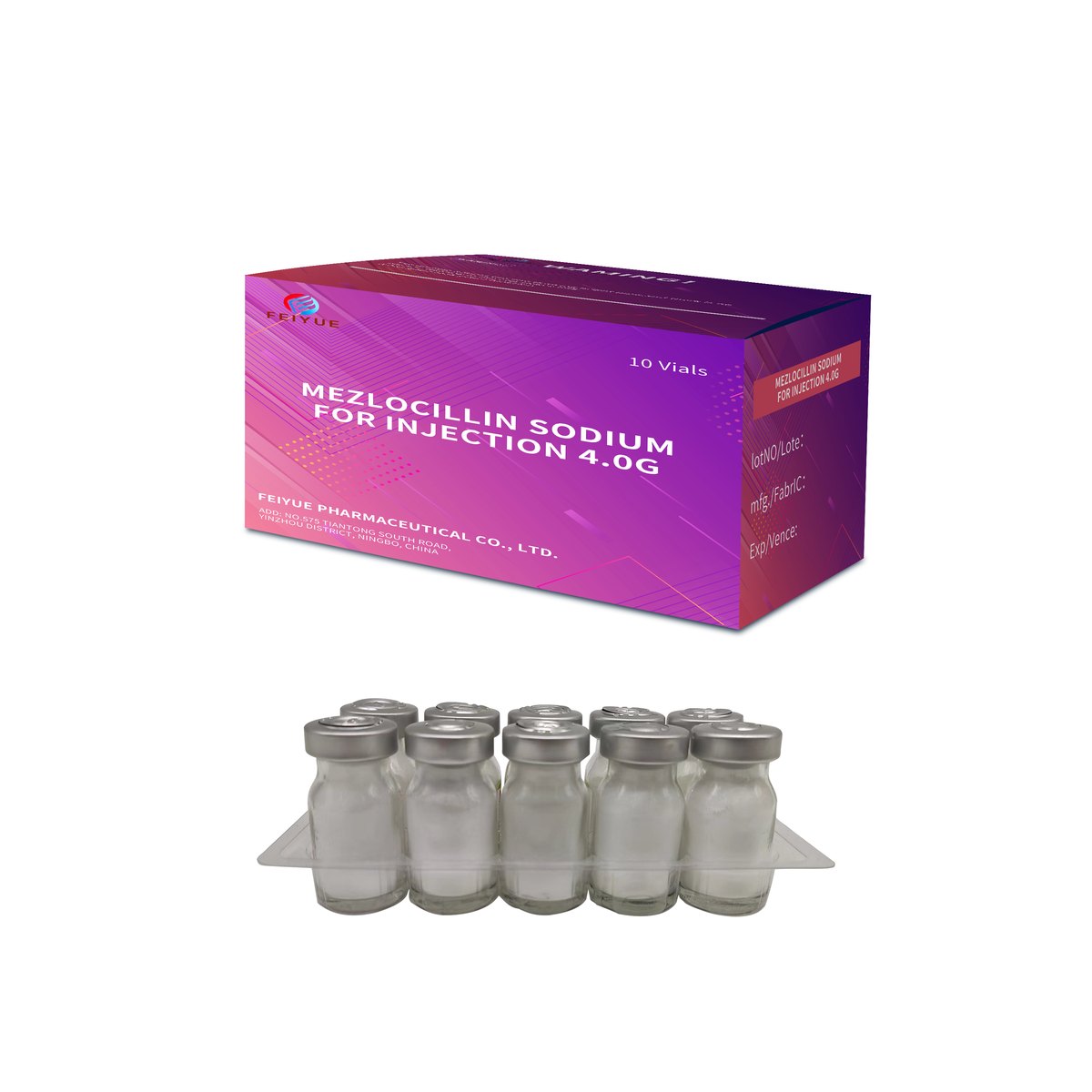 Mezlocillin Sodium for Injection 0.5g / 1g / 1.5g / 2g / 2.5g / 3g / 4g - view 5