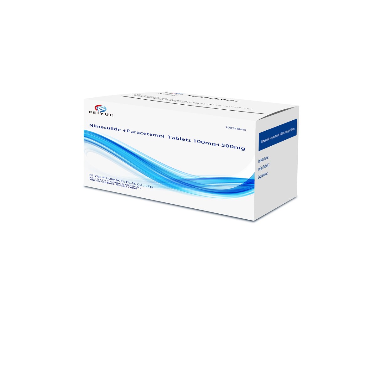 Nimesulide + Paracetamol Tablets 100mg+500mg - view 4