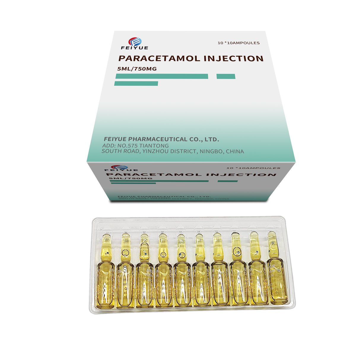 Paracetamol Injection 2ml:300mg / 5ml:375mg / 5ml:750mg / 10ml:1500mg