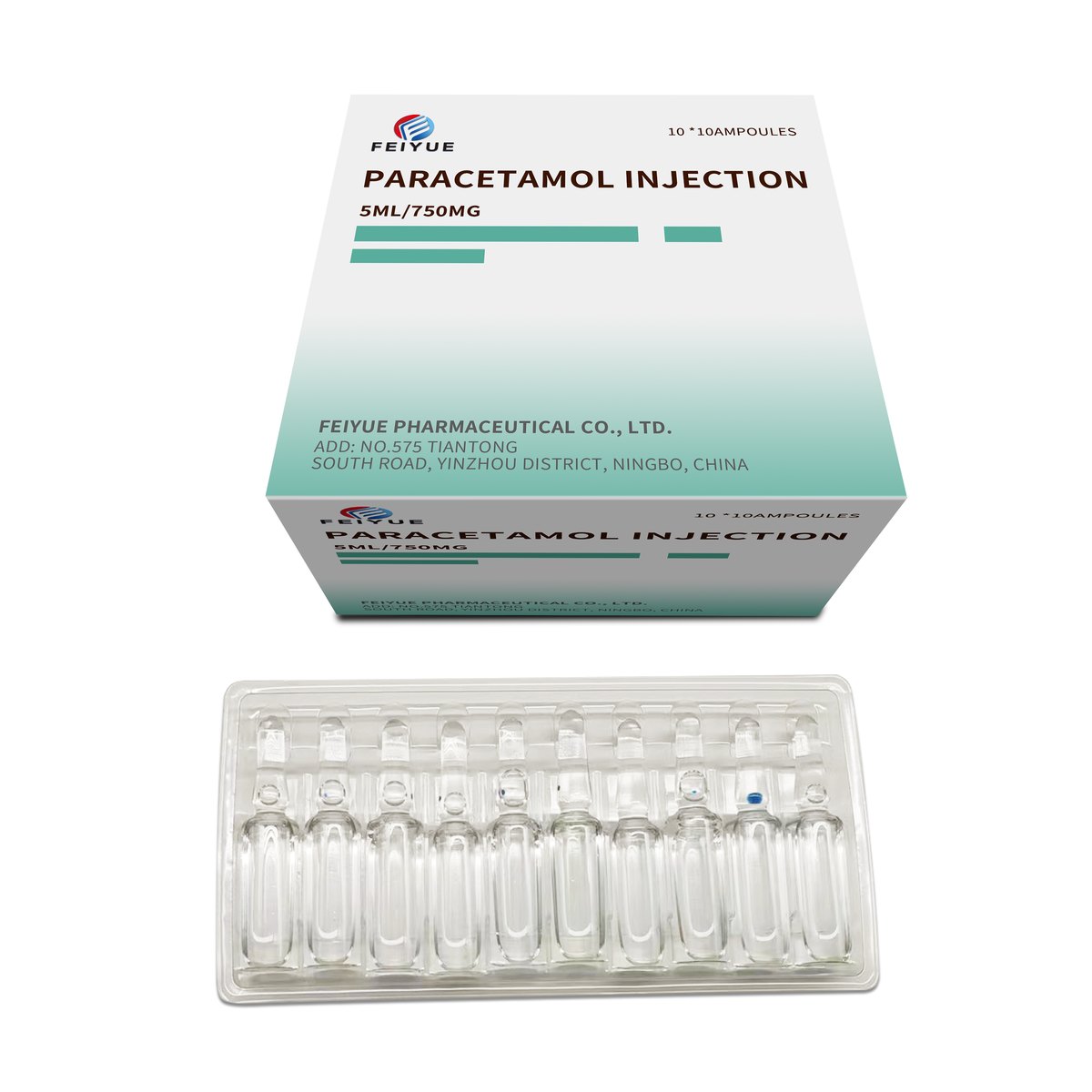 Paracetamol Injection 2ml:300mg / 5ml:375mg / 5ml:750mg / 10ml:1500mg - view 3