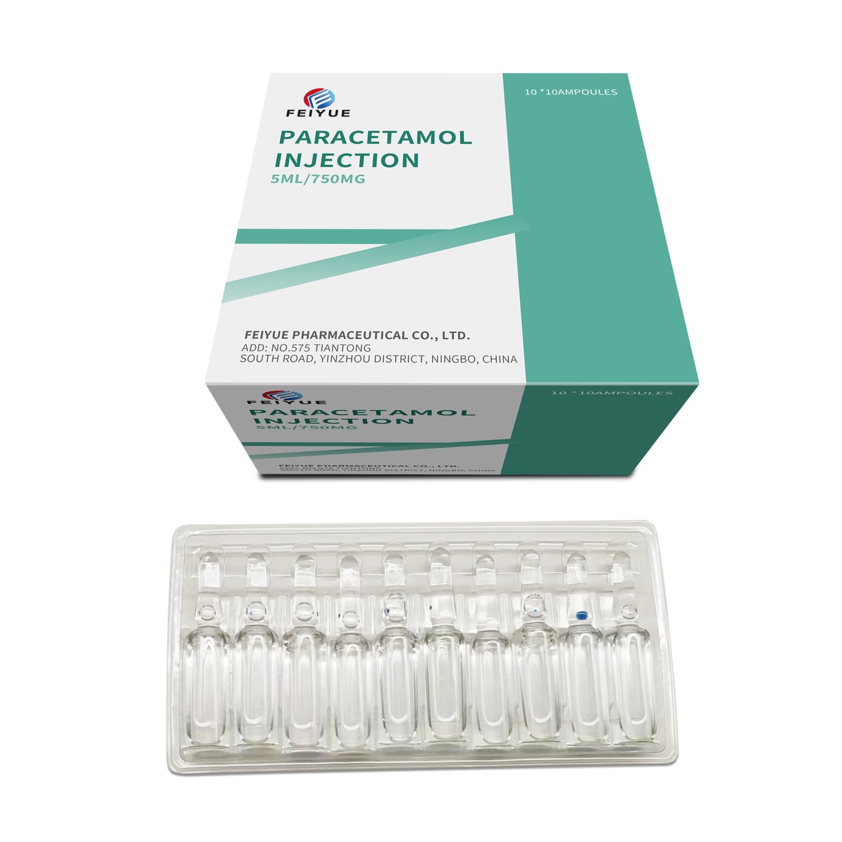 Paracetamol Injection 2ml:300mg / 5ml:375mg / 5ml:750mg / 10ml:1500mg - view 4