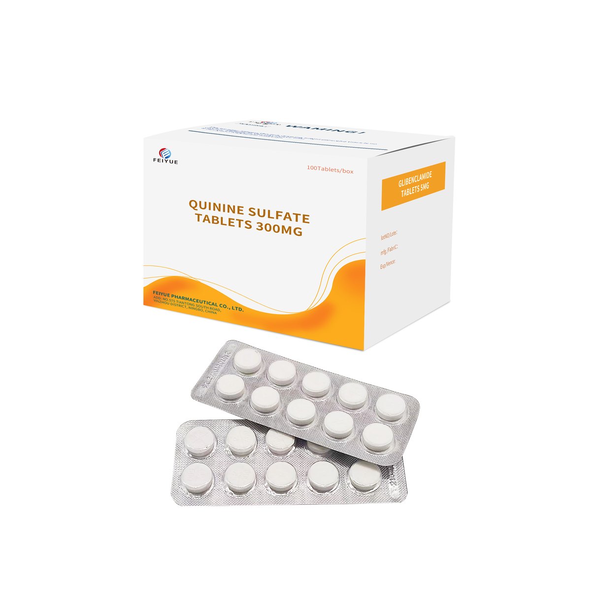 Quinine Sulfate Tablets 100mg / 200mg / 300mg - view 5