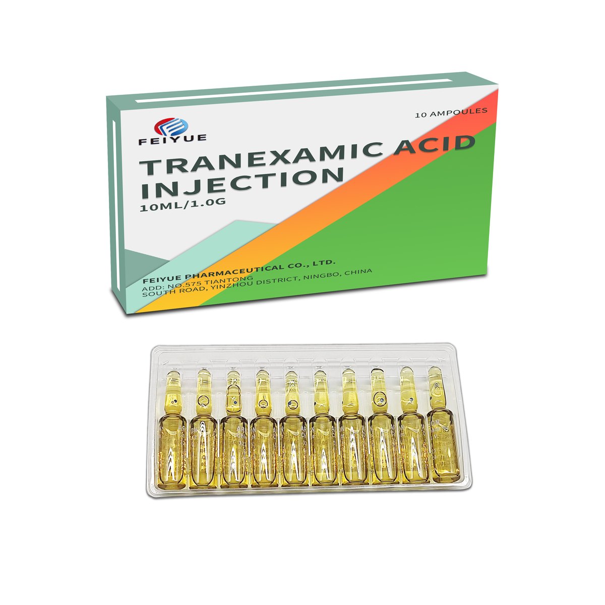 Tranexamic Acid Injection 2ml:0.2g / 5ml:500mg / 10ml:1g - view 2