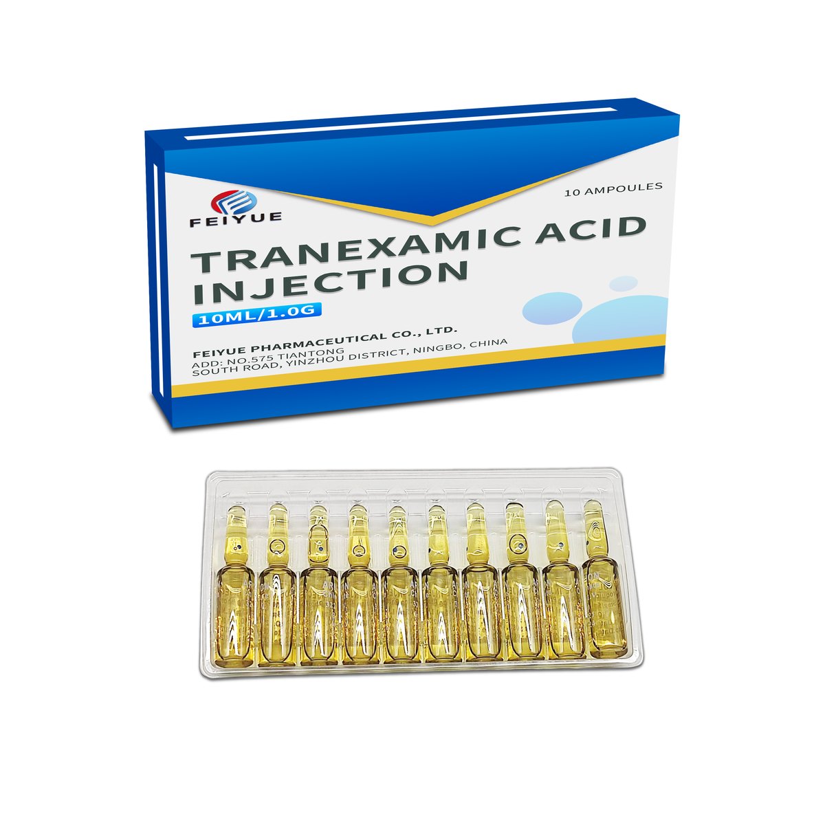 Tranexamic Acid Injection 2ml:0.2g / 5ml:500mg / 10ml:1g - view 3