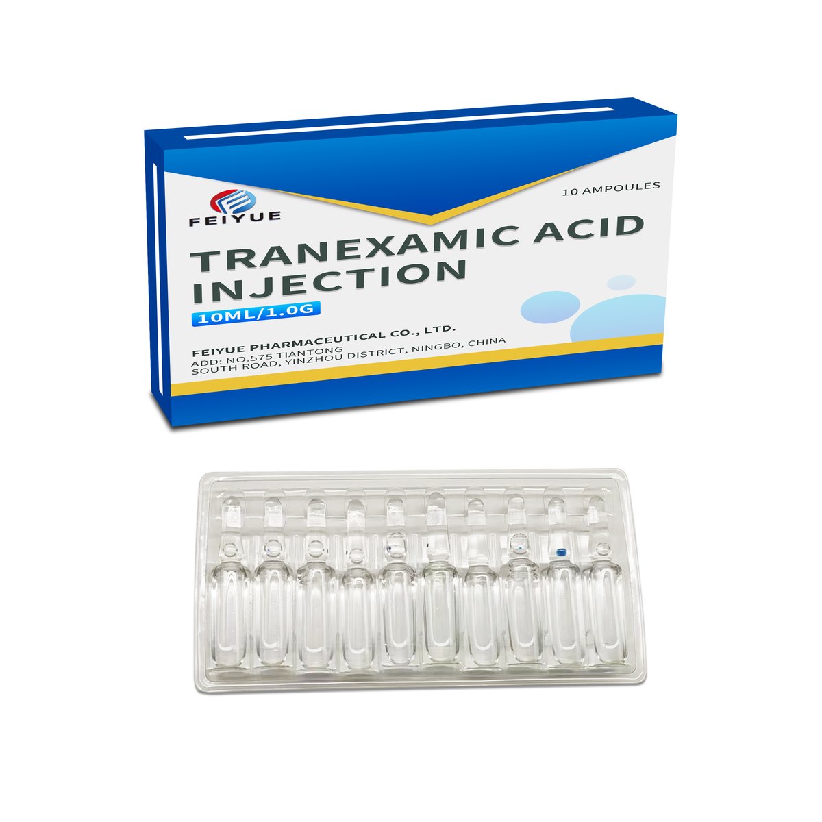 Tranexamic Acid Injection 2ml:0.2g / 5ml:500mg / 10ml:1g - view 5