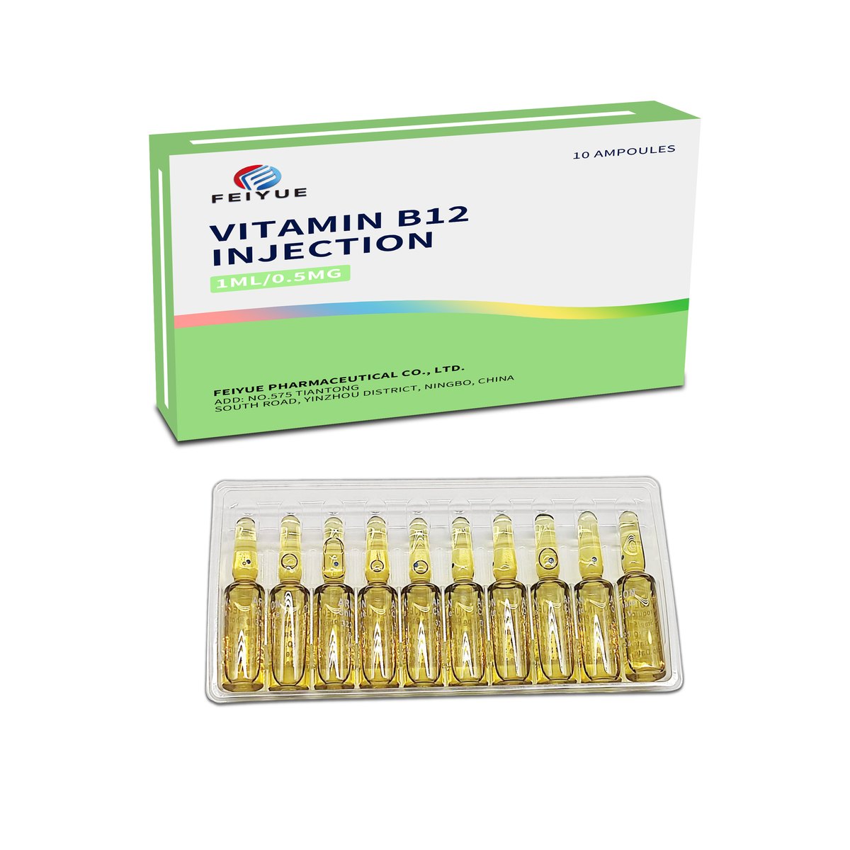 Vitamin B12 Injection 1ml:0.1mg / 1ml:0.25mg / 1ml:0.5mg / 2ml:1mg - view 1