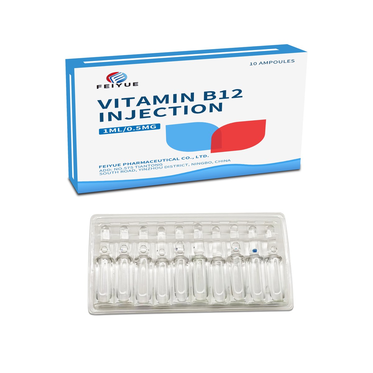 Vitamin B12 Injection 1ml:0.1mg / 1ml:0.25mg / 1ml:0.5mg / 2ml:1mg - view 3