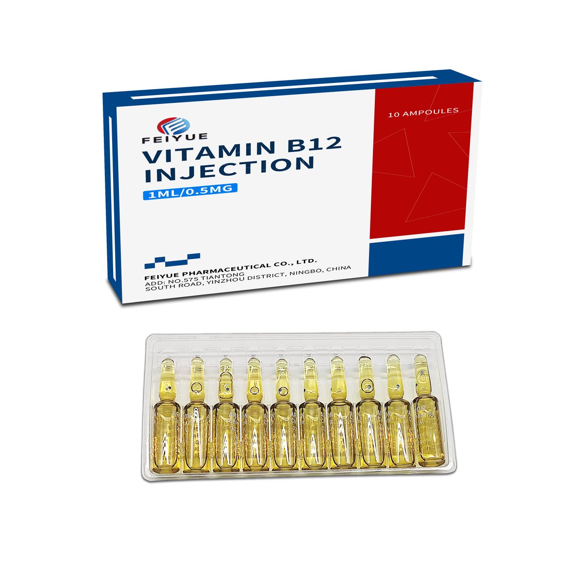 Vitamin B12 Injection 1ml:0.1mg / 1ml:0.25mg / 1ml:0.5mg / 2ml:1mg - view 4