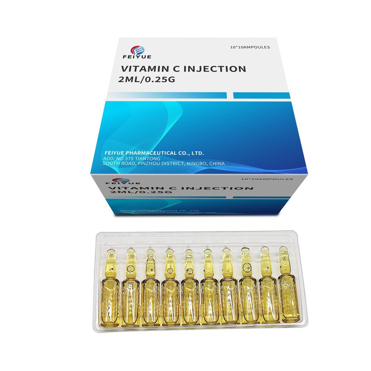 Vitamin C Injection 2ml:100mg / 2ml:0.25g / 2ml:0.5g / 5ml:500mg / 5ml:1g